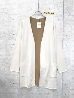 BEAUTY&YOUTH ベルト付き リボン チュニック ガウン カーディガン