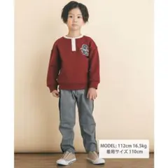 スラップスリップ　チェック柄コールテンサイドラインパンツ