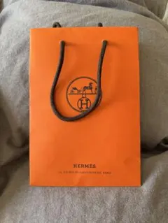 HERMES オレンジ ショッピングバッグ