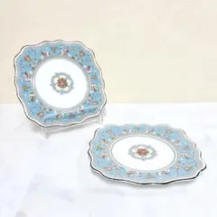 【未使用】WEDGEWOOD フロレンティーン ターコイズ プレート ペア