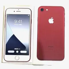 美品 iPhone7 Red 128GB 付属品未使用 箱付