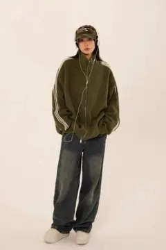 ニット トラックジャケット