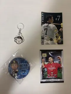 ソフトバンクホークス　めじるしアクセサリー　若鷹ガチャ　タカコレくじ　中村晃