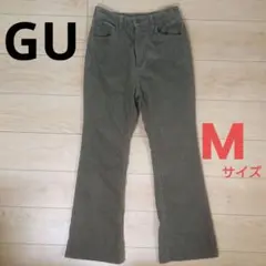 GU コーデュロイ パンツ レディース スボン ブーツカット M 秋冬 ジーユー