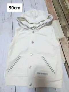 COMME CA FOSSETTE フード付きベビーベスト　コムサイズム　ベビー