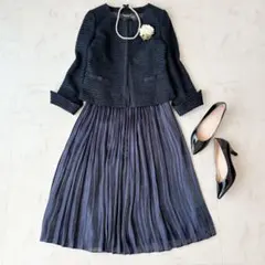 美品✨セレモニー2点セット アンタイトル　エストネーション　ネイビー　M