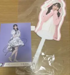 谷崎早耶 直筆 モブノデレラ アザカ アニマルうちわ ノイミー