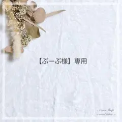 【ぶーぶ様】専用
