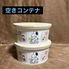 【PEANUTS 】スヌーピー 保存容器2個セット 木目調フタのサムネイル