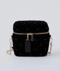 ＊美品＊ ナイスクラップ ベロアキルティングバニティーショルダー