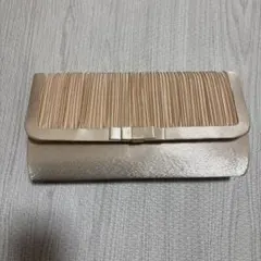 パーティバッグ　ベージュ クラッチバッグ　ショルダーバッグ
