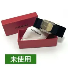 未使用 サルヴァトーレフェラガモ リボン バレッタ アクセサリー ラインストーン
