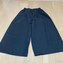 黒 ワイドパンツ ゴムウエスト　メンズレディース