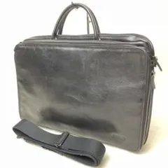 ✨美品✨コーチ ハミルトン ビジネスバッグ レザー 2way A4 PC収納 黒