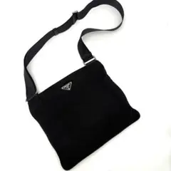 PRADA　サコッシュ ショルダーバッグ 三角ロゴ テスートナイロン　ブラック