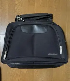 Eddie Bauer ビジネスバッグ ブラック　頑丈　キャリーケースベルトのサムネイル