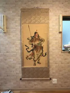 唐卡 观音 中国画 掛け軸 水墨画 和室 玄関 茶室 壁掛け 美術品 - メルカリ