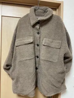 GU ボアCPOジャケット（ブルゾン、アウター） ブラウン