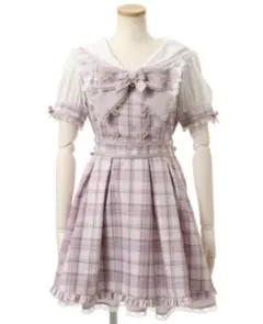 ★美品★ LIZ LiSA チェックエプロンワンピース ★