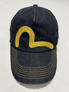 レア EVISU キャップ カモ柄 ロゴ刺繍の迷彩帽子 – EVISU