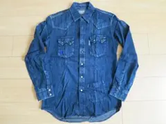 【美品】ハリウッドランチマーケット BLUEBLUE デニムウエスタンシャツ