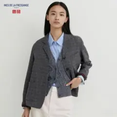 ユニクロ 新品イネスコラボグレー テーラードジャケット