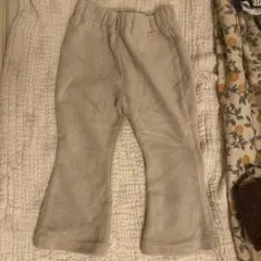 コーデュロイフレアパンツ　80 アイボリー
