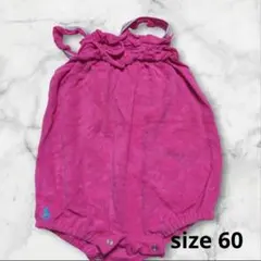 ポロ・ラルフ・ローレン ピンクロンパース3M60