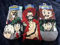 僕のヒーローアカデミア 靴下3足セット 23-25cm