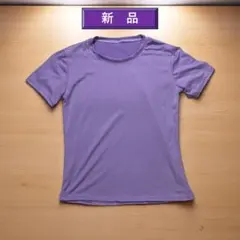 新品 半袖 クルーネックＴ Ｔシャツ Ｌサイズ パープル スリムフィット