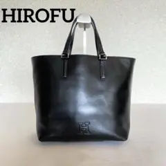 極美品　ヒロフ　ショルダーバッグ　2way　Hロゴ　A4可　レザー　ブラック ヴィータ】レザーショルダーバッグ S 2WAY 本革（商品番号：P25