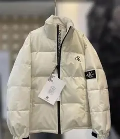 Calvin Klein Jeans ホワイト ダウンジャケット L