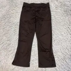 ロートレアモン ストレッチ クロップドパンツ ブラウン 美脚 日本製 サイズ1