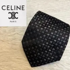 【1点限り】セリーヌ CELINE ネクタイ トリオンフ マカダム 総柄 ロゴ