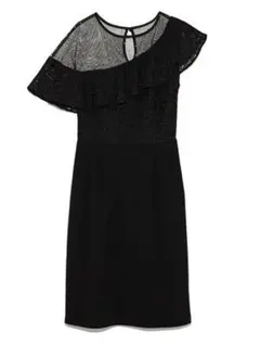 最終値下げ⭐リリーブラウン　ワンショルダードレス ワンピース ブラック