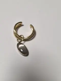 KAORU アトリエカオル シルバー フープピアス 両耳用トライバルs