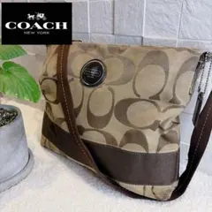 COACH コーチ ショルダーバッグ サコッシュ シグネチャー　キャンバス