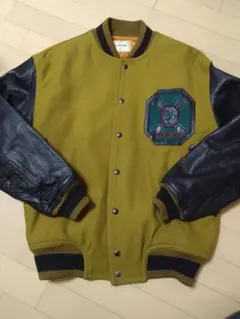 アトリエサブ　スタジャン　レザージャケット　牛皮　袖レザー　刺繍　黄色　黒　L程 2026年最新】アトリエサブ スタジャンの人気アイテム - メルカリ