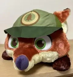 ズートピア2 ぬいぐるみ　ニック　赤いほっぺ　寝そべり