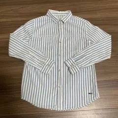ZARA KIDS ストライプ シャツ 白×水色