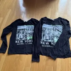 H&M ニューヨークプリント Tシャツ 2枚セット