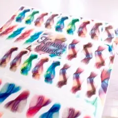 そのまま貼れる♡大判♡高品質 ニュアンス ネイル【新品♡1枚】アート マルチ