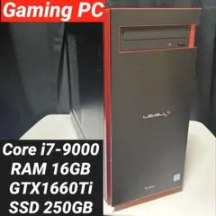 ゲーミングPC Core i7-9000/GTX 1660Ti/メモリ16GB