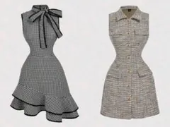 【新品未使用】ノースリーブドレス2点まとめ売り