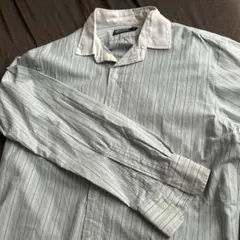 ポロバイラルフローレン ストライプ長袖シャツ（青と白）