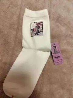 靴下屋新品がんばれジュリちゃんコラボソックス ホワイトのサムネイル