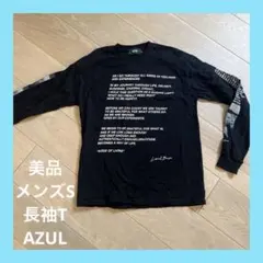 美品♦︎AZUL♦︎メンズS♦︎長袖Tシャツ♦︎黒