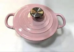 ル・クルーゼ ココットロンド14㎝ 両手鍋 ピンク - メルカリ