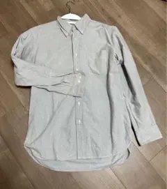 UNIQLO ユニクロ オックスフォードシャツ長袖 グレーMサイズ