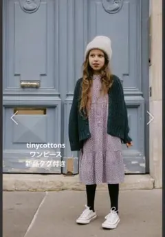 tinycottons フラワーワンピース　10Yのサムネイル